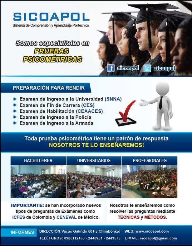 El Examen De Ingreso A La Universidad Snna Senescyt Bachilleres En ...