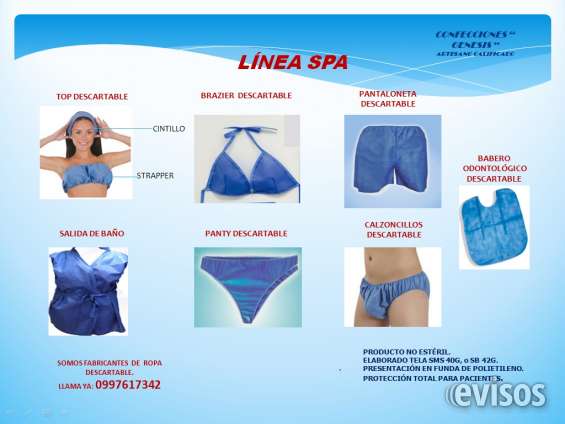 Somos fabricantes de ropa descartable: línea hospitalaria y spa. en  Guayaquil - Ropa y calzado | 320293