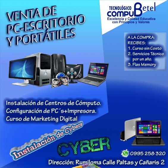 Compu betel: venta de computadoras y servicio tecnico